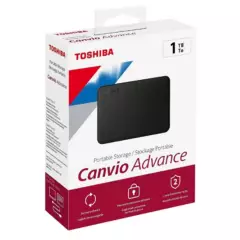 TOSHIBA - Disco Duro Externo Toshiba 1tb Canvio Advance Negro