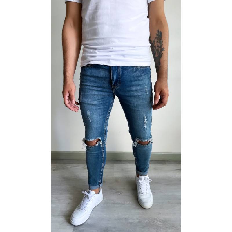 Jeans hombre Skinny rodilla Diabolo | falabella.com