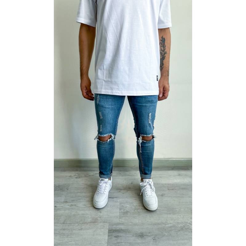 Jeans hombre Skinny rodilla Diabolo | falabella.com