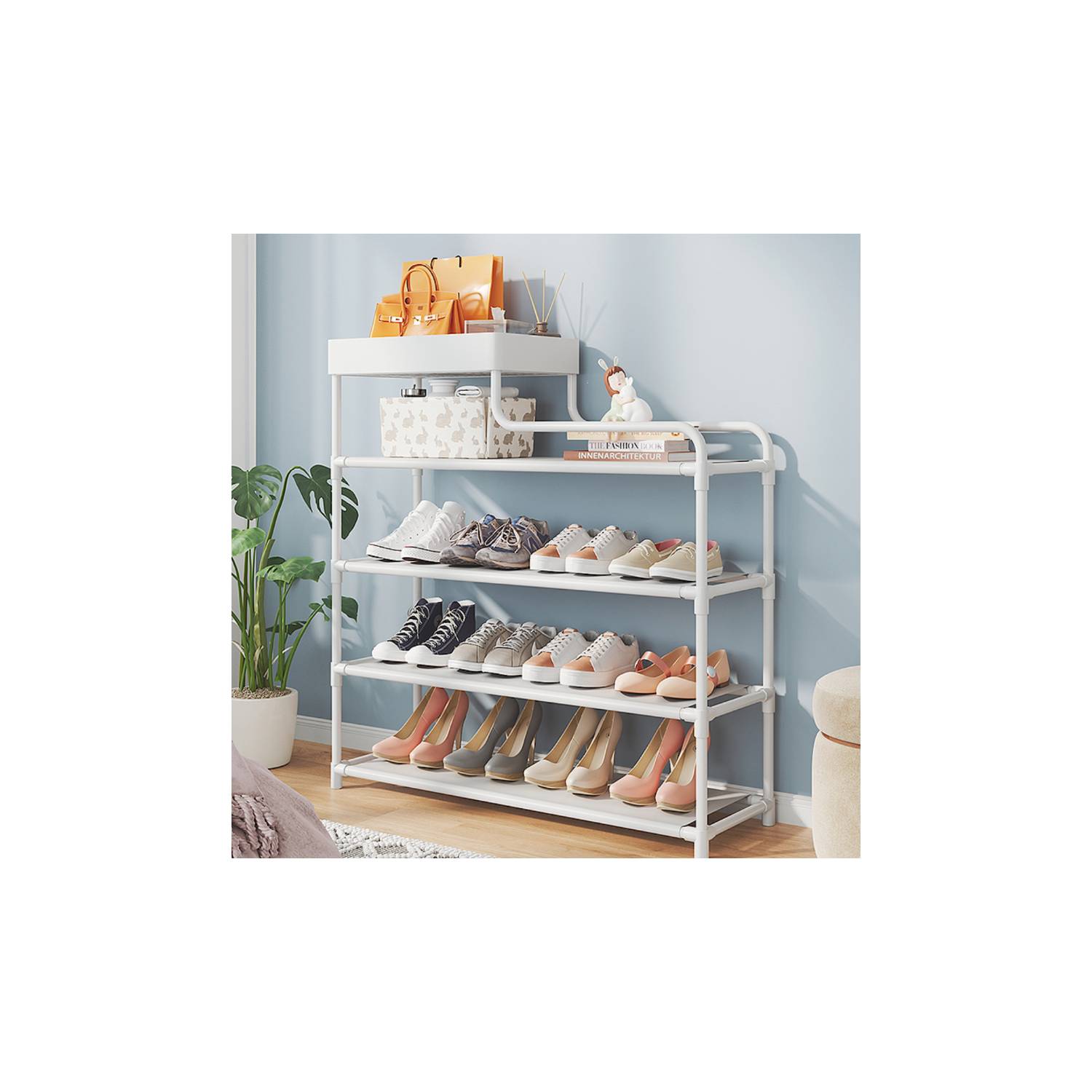 Ripley - RACK ORGANIZADOR DE ZAPATOS 12 PARES APILABLE