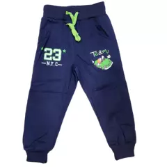 GENERICO - Pack 3 Pantalones Buzo Niño Algodon Con Diseño