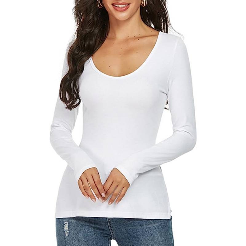HENNE CLOTHING Camisetas Larga Mujer falabella.com
