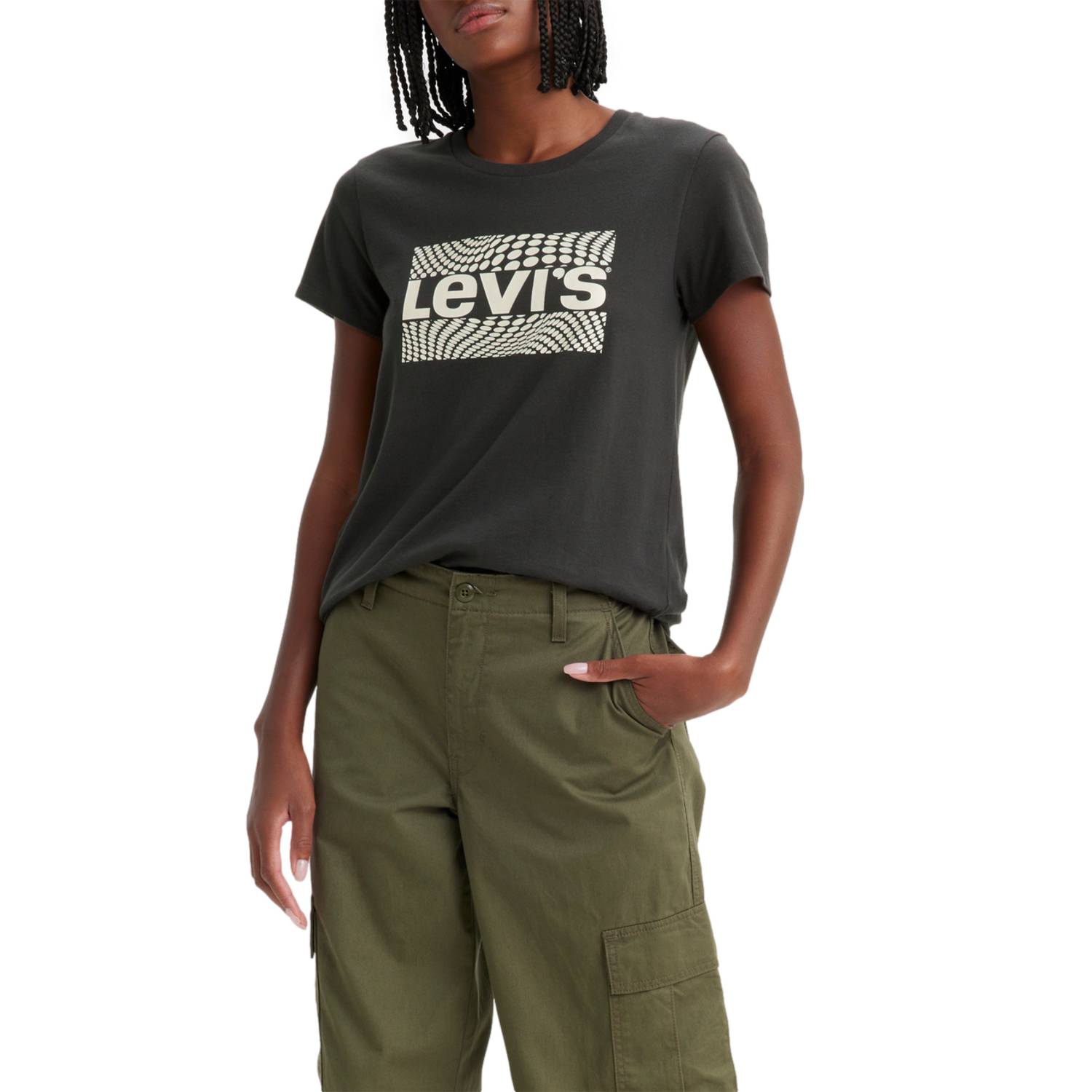 LEVIS Polera Perfect con logo Sportswear Negro Levis | falabella.com