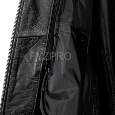 FYZPRO Chaqueta cuero moto negra Svart City Fyzpro