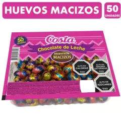 COSTA - Huevos De Pascua De Chocolate Macizos Costa bandeja De 50u