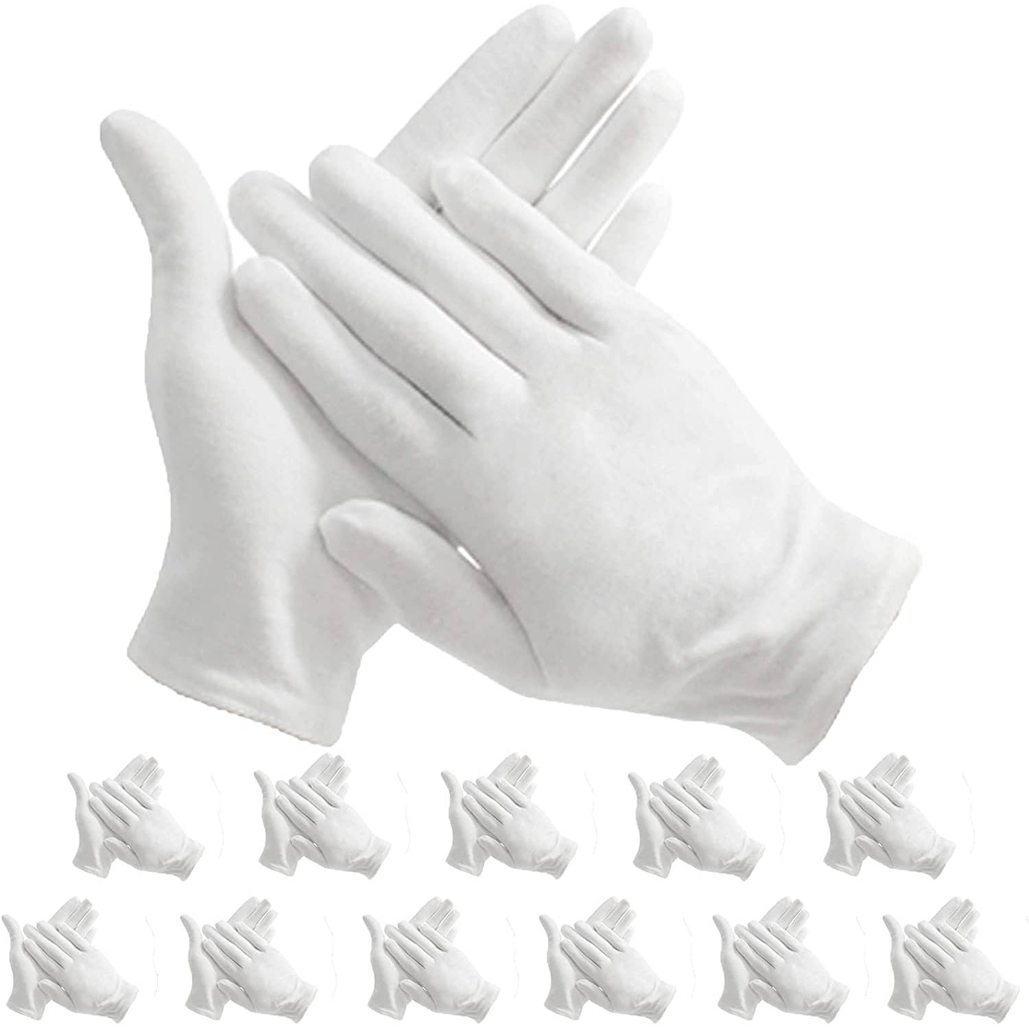 Cara 100% guantes de algodón dermatológico, XL Peru