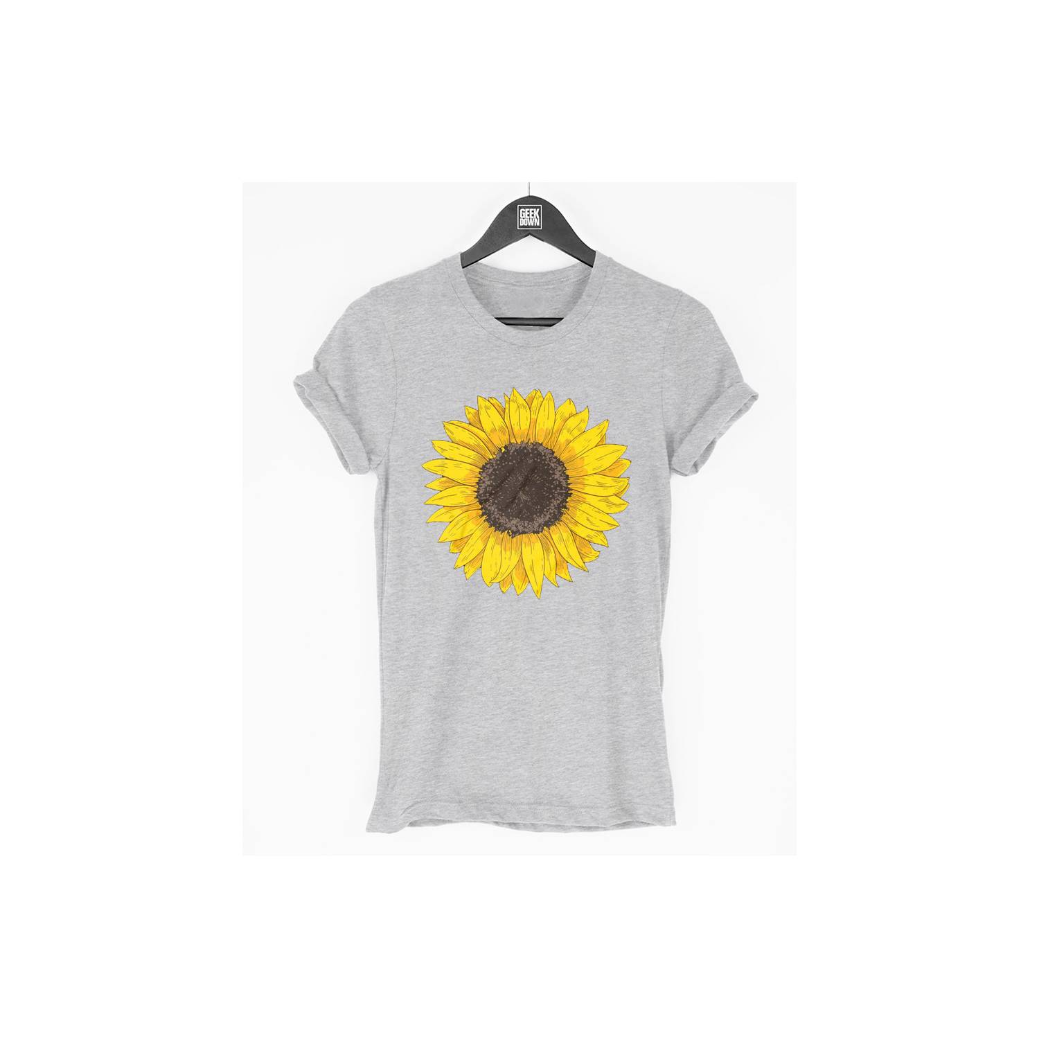 GENERICO Playera personalizada girasol varios modelos gris 