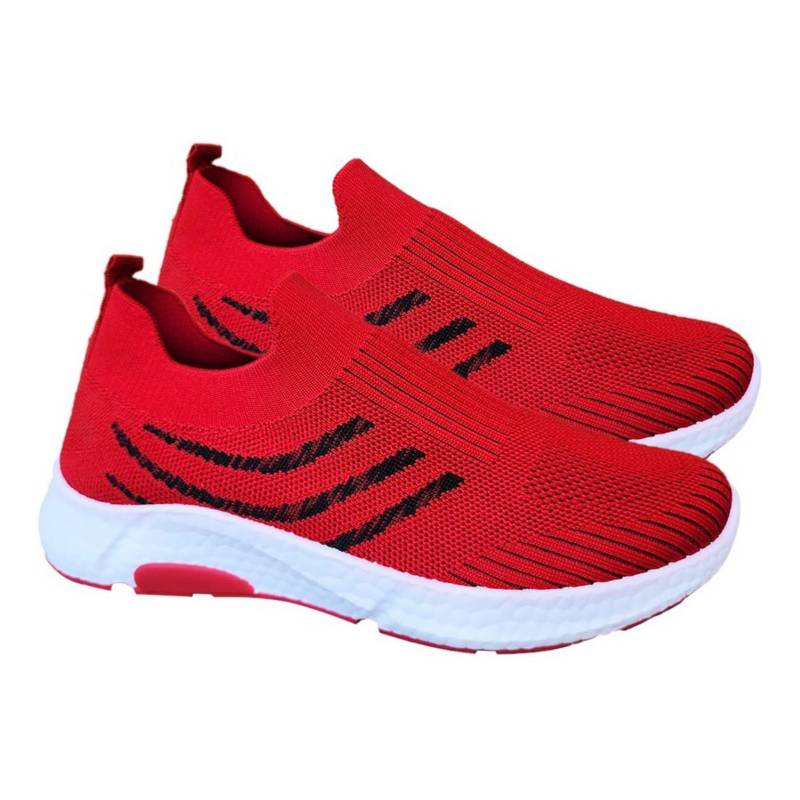 GENERICO Zapatillas Comodas Hombre Deportivas Tendencia Rojo - 3164