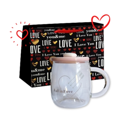 Taza de cristal Loving