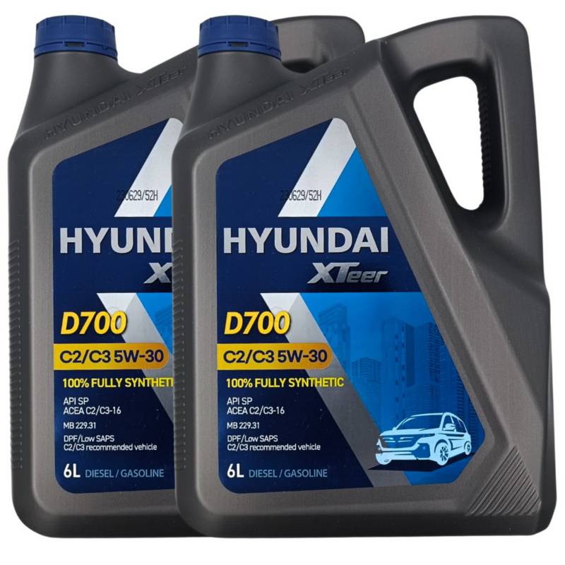 Aceite 5w30 1 Litro C3 Sn Hyundai Xteer Diesel Dpf Sintetico