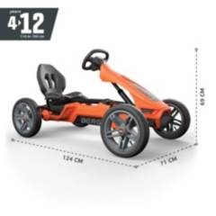 BERG TOYS - Go Kart a Pedal - BERG Rally NRG - Naranjo - 4 a 12 años