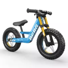 BERG TOYS - Bicicleta s/ Pedal Aprendizaje C/Freno Biky Cross Azul BERG 2,5 a 5 .