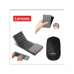 LENOVO - Set Teclado plegable y Mouse bluetooth Lenovo - Negro