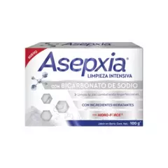 ASEPXIA - Jabón Asepxia Bicarbonato de Sodio 100 GR