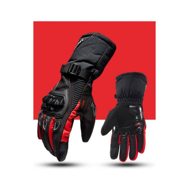 Guantes de invierno para motos impermeable rojo talla XL | falabella.com