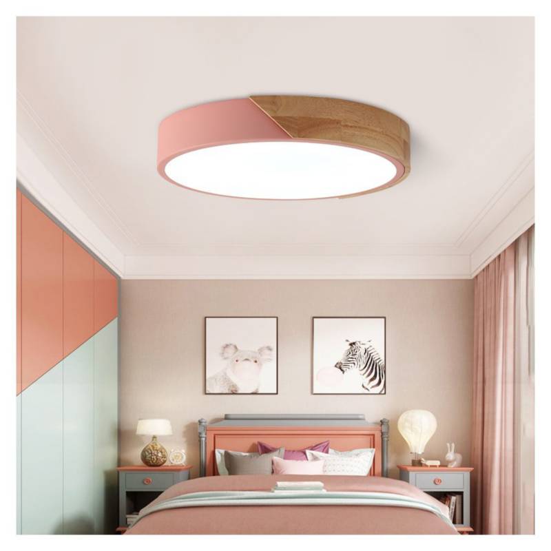 GENERICO Moderna de madera de techo de led luces colgantes dormitorio  lámparas