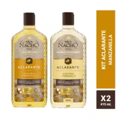 TIO NACHO - Pack Shampoo Tío Nacho Aclarante + Acondicionador 415 ML