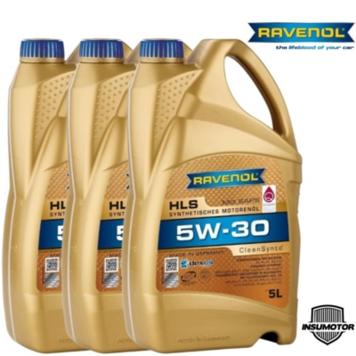 Aceite Ravenol 5w30 HLS SAE para gasolina y diésel