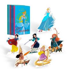 DISNEY CLASICOS - Disney Princesas Y Heroínas - 6 Libros Pasta Dura + Armables