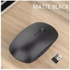 GENERICO - Mouse Ratón Inalámbrico Recargable Bluetooth Universal Dual 24G Negro