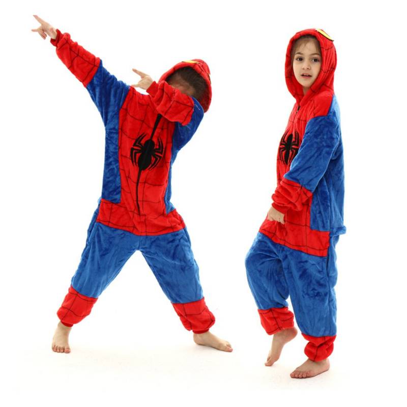 Pijama Enterito Disfraz Spiderman Niños Y |