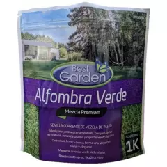 BEST GARDEN - Semilla De Césped Alfombra Verde Premium 1 Kg Best Garden