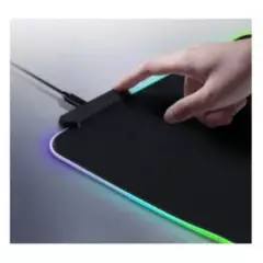 RGB - Mouse Pad Gamer RGB 90cm x 40cm negro con Luz Led