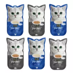 GENERICO - Kit Cat Purr Purée Joint Care Snack Premio Gato - Pack De 6