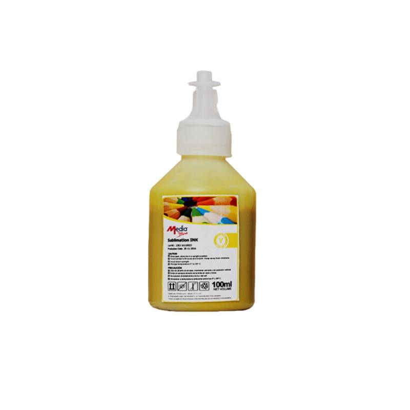MALIK - Tinta Amarillo Sublimacion 100ml con Botella T544 para Epson L4160