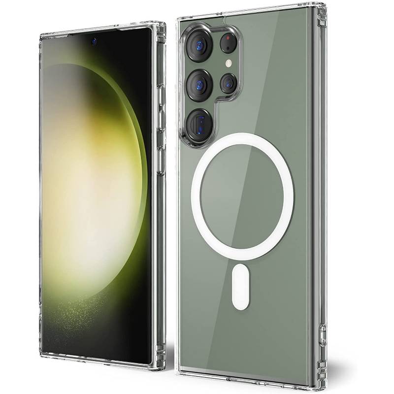 GENERICO Carcasa Transparente Magsafe Para Samsung Galaxy s23 Ultra