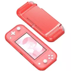 GENERICO - Carcasa Funda Protectora Nintendo Switch Lite Silicona Roja