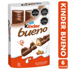 KINDER - Kinder Bueno - Relleno De Avellana (caja Con 6 Unidades)