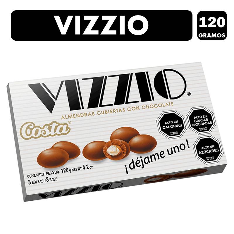 COSTA - Vizzio- Almendras Cubiertas Con Chocolate caja Con 120g