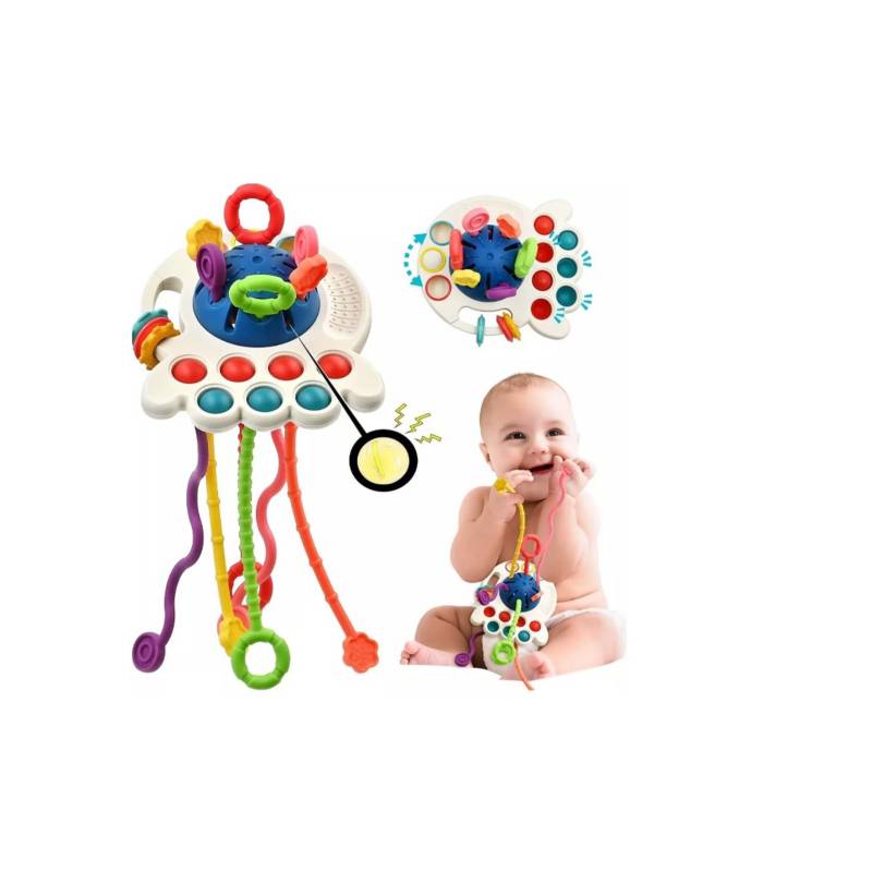 GENERICO Juguetes Sensoriales Para Bebés Montessori 4 En 1 Multiuso