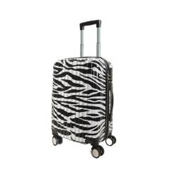TRAVELWORLD - Maleta Cabina Carry On Valija de Mano Animal Print Cebra Travelworld