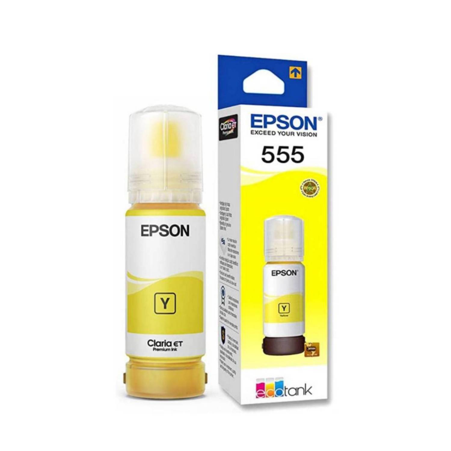 EPSON TINTA ORIGINAL EPSON 555 YELLOW T555420 PARA L8160 - L8180 |  