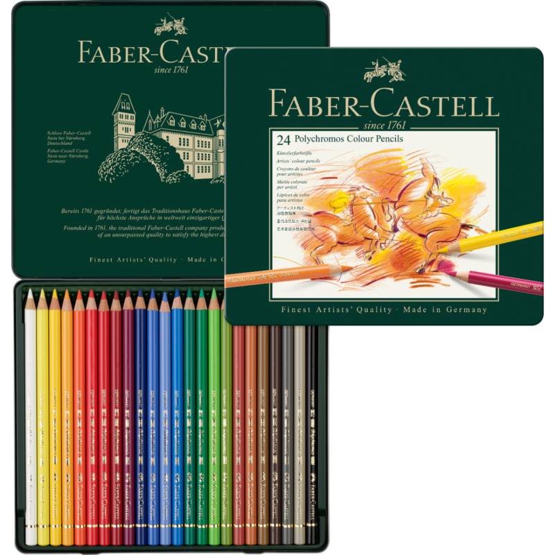 Lapices polychromos estuche de madera x120 colores