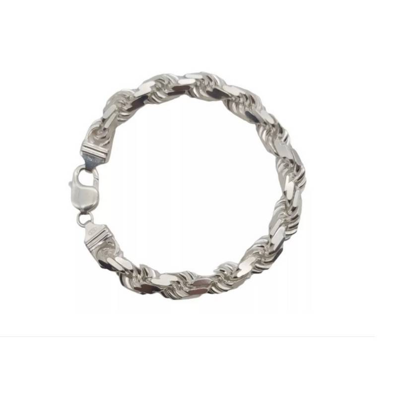 GENERICO Pulsera Hombre Gruesa 1.2 cm Plata Italiana 925.