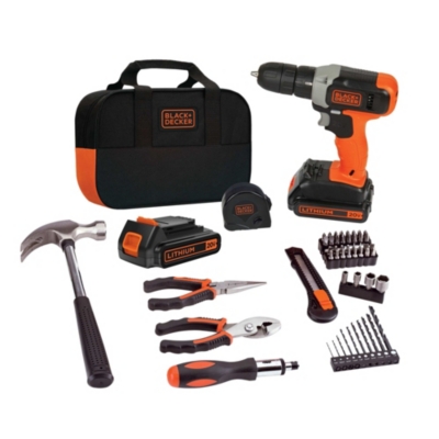 BLACK+DECKER Kit Homework Taladro Atornillador 20V BLACK+DECKER