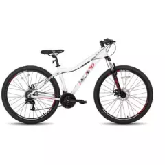 HILAND - Bicicleta Mtb HILAND Aro 26 Blanco + Funda gratis