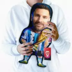 VUDU LOVE - Cojín Messi Chiquito Campeón Del Mundo 40x30cm Vudú Love