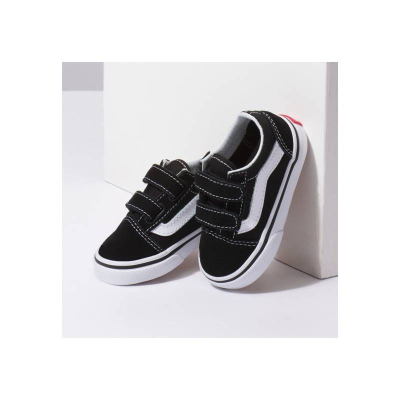 Zapatilla Vans Old Skool Velcro Hombre Negro