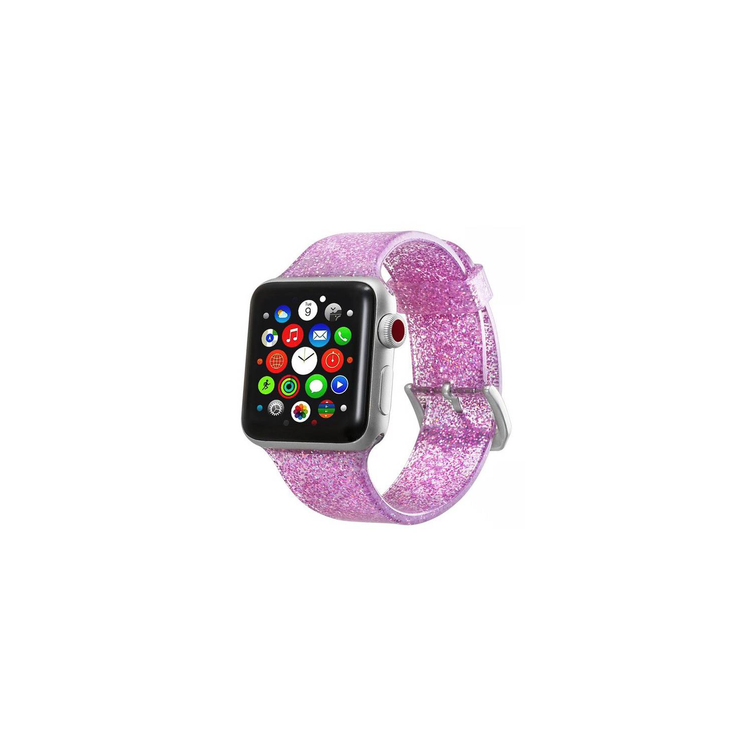 Correa de reloj compatible con Apple Watch brillante
