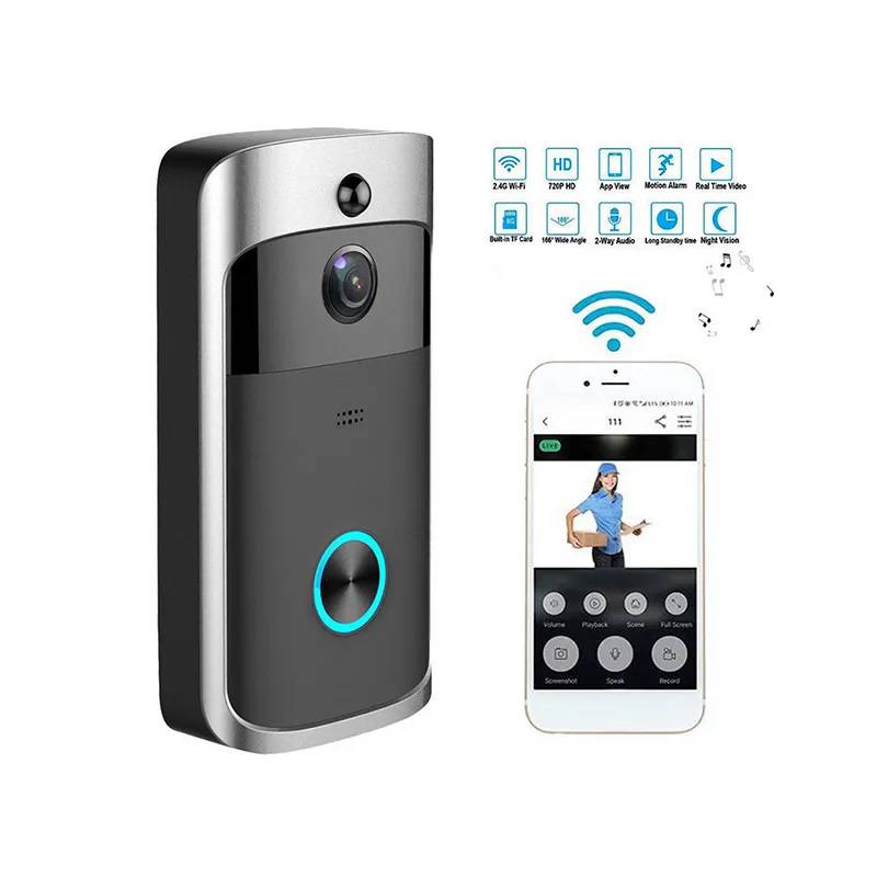 GENERICO - Portero Wifi DoorBell Inteligente con Timbre para Smartphone
