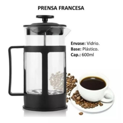 Cafetera manual prensa francesa café 600ml GENERICO