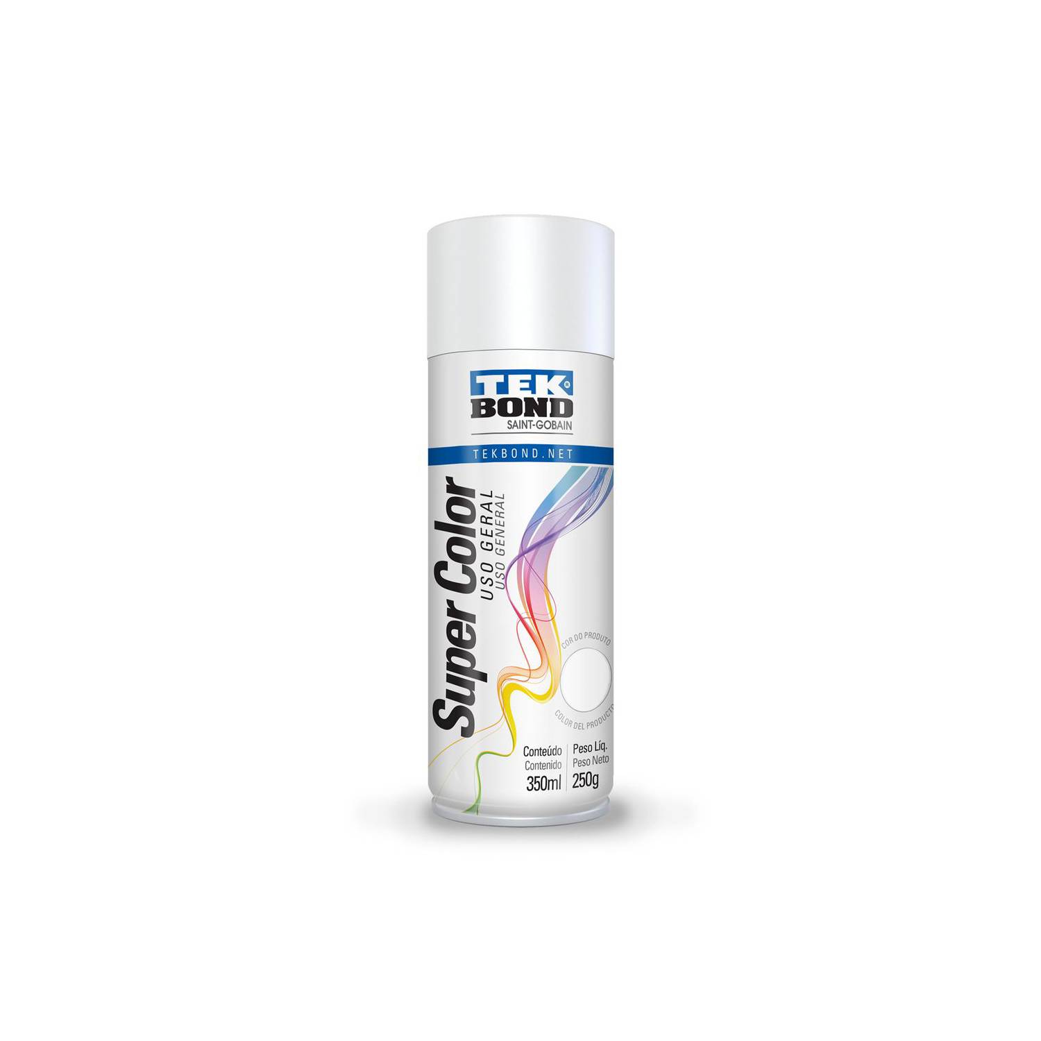 Pintura Spray 350ml Uso General Blanco Mate Tekbond