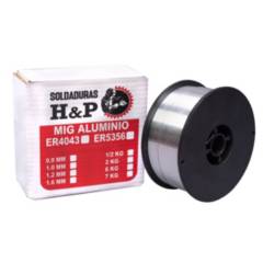 H AND P INDUSTRIAL SOLDADURAS - Alambre Mig Aluminio H&P 4043 0.5kg 1.0mm