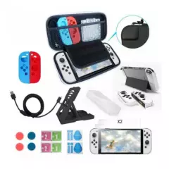 GENERICO - Estuche Protector Para Nintendo Switch Oled Pack Protector Completo