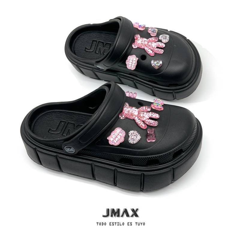 JMAX JMAX Zueco Calzado Sandalias Mujer Croc con Plataforma k8 |  