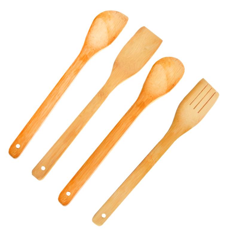 GENERICO Utensilios Cocina Madera Bambu Set 5 Pza